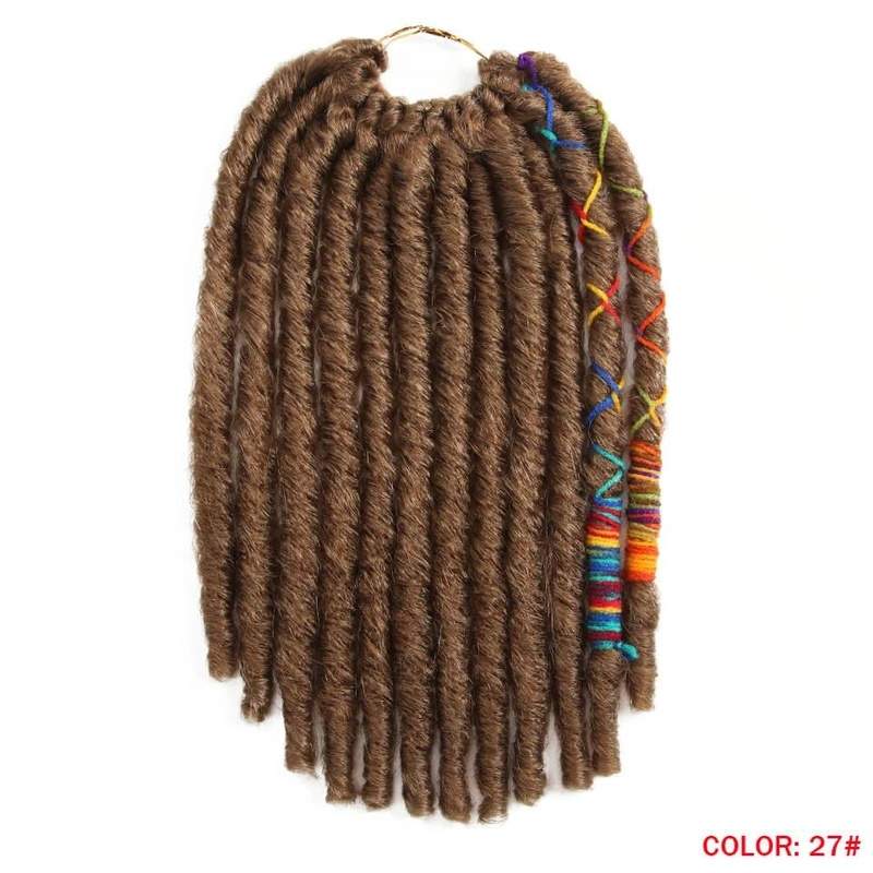 12Inch 12Strands Faux Braids Crochet Hair - Trendycomfy